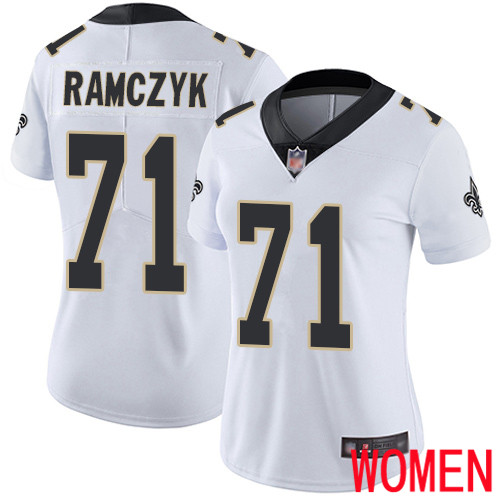 New Orleans Saints Limited White Women Ryan Ramczyk Road Jersey NFL Football #71 Vapor Untouchable Jersey